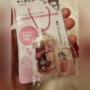 Sanrio Characters Keychain with Pink Bead Chain *NEW